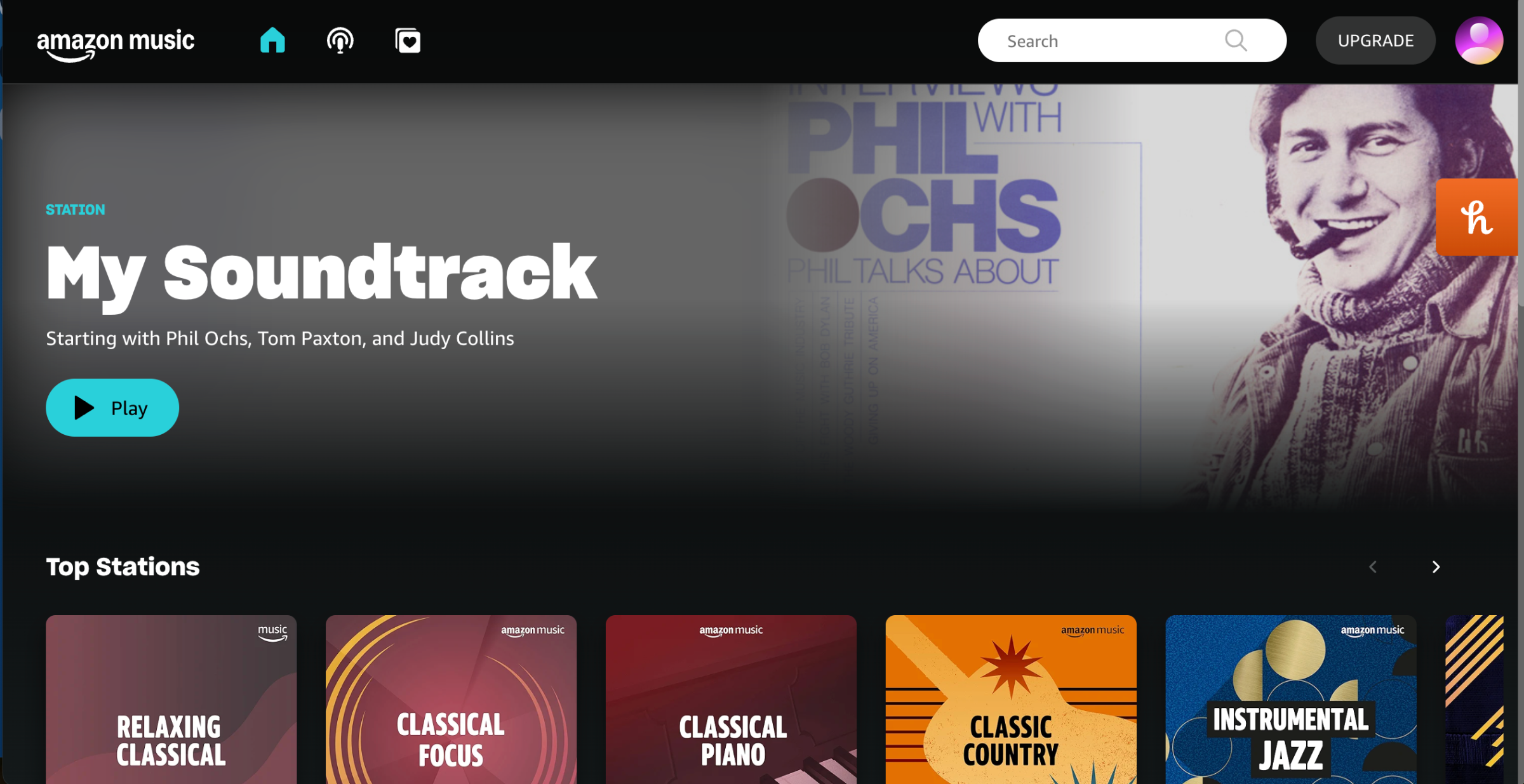 amazon music main page